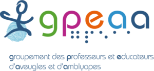 Logo GPEAA (Groupement de Professeurs et Educateurs d'Aveugles et d'Amblyopes).